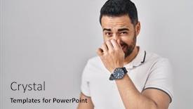  Presentation with breath - Slide set featuring young-hispanic-man-with-beard background and a light gray colored foreground