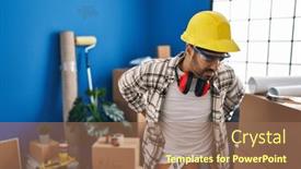  Presentation with renovation - Presentation enhanced with young-hispanic-man-with-beard background and a coral colored foreground