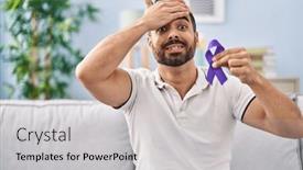  Presentation with awareness - Slide set featuring young-hispanic-man-with-beard background and a light gray colored foreground