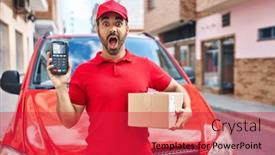  Presentation with fear - Theme consisting of young-hispanic-man-with-beard background and a red colored foreground