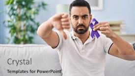  Presentation with beard - Theme enhanced with young-hispanic-man-with-beard background and a light gray colored foreground