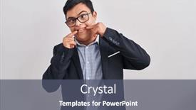  Presentation with dental down syndrome - Theme with young-hispanic-man-with-down background and a dark gray colored foreground