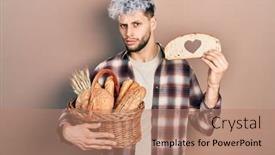  Presentation with modern - PPT theme enhanced with young-hispanic-man-with-modern background and a coral colored foreground