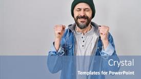  Presentation with hispanic - Presentation enhanced with young-hispanic-man-with-tattoos background and a teal colored foreground