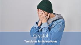  Presentation with wool - Presentation consisting of young-hispanic-man-with-tattoos background and a  colored foreground