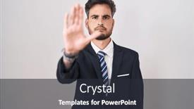  Presentation with sing - Slide deck with young-hispanic-man-with-tattoos background and a dark gray colored foreground