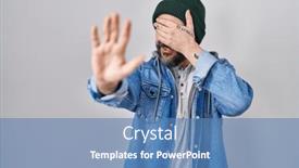  Presentation with wool - Theme enhanced with young-hispanic-man-with-tattoos background and a  colored foreground