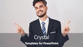  Presentation with space suit - PPT theme enhanced with young-hispanic-man-with-tattoos background and a tawny brown colored foreground