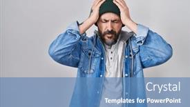  Presentation with wool - Slide deck featuring young-hispanic-man-with-tattoos background and a teal colored foreground