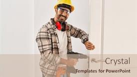  Presentation with man door - 