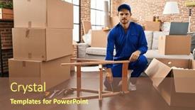  Presentation with attitude - Presentation enhanced with young-hispanic-man-working background and a coral colored foreground