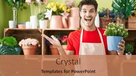  Presentation with hand holding plant - 