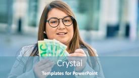  Presentation with israel - Slide deck enhanced with young-hispanic-plus-size-businesswoman background and a teal colored foreground