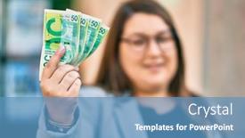  Presentation with israel - Slide set consisting of young-hispanic-plus-size-businesswoman background and a teal colored foreground