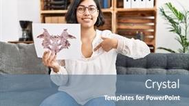  Presentation with hispanic - Theme consisting of young-hispanic-therapist-woman-holding background and a  colored foreground