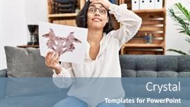  Presentation with hispanic - Slide deck consisting of young-hispanic-therapist-woman-holding background and a seafoam green colored foreground