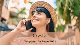  Presentation with tourist - Amazing presentation theme having young-hispanic-tourist-girl-wearing backdrop and a coral colored foreground