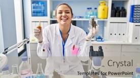  Presentation with oil extraction - Presentation theme with young-hispanic-woman-doing-weed background and a light gray colored foreground