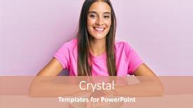  Presentation with cheesecake - Slide set consisting of young-hispanic-woman-eating-cheesecake background and a coral colored foreground