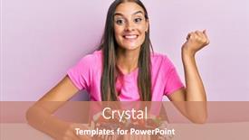  Presentation with young woman diagnosis of sti - Presentation theme with young-hispanic-woman-eating-cheesecake background and a coral colored foreground