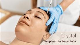  Presentation with treatment - Theme enhanced with young-hispanic-woman-having-antiaging background and a lemonade colored foreground