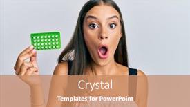  Presentation with control - Audience pleasing slide deck consisting of young-hispanic-woman-holding-birth backdrop and a coral colored foreground