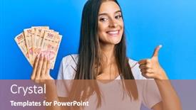 Presentation with mexican police - Amazing presentation having young-hispanic-woman-holding-mexican backdrop and a coral colored foreground