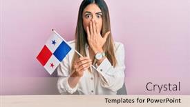  Presentation with mouth - Slides with young-hispanic-woman-holding-panama background and a lemonade colored foreground