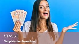  Presentation with woman diversity women socialize unity - Presentation design enhanced with young-hispanic-woman-holding-united background and a red colored foreground