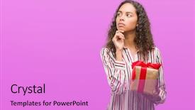  Presentation with love between man and woman - Cool new slides with young hispanic woman in love backdrop and a  colored foreground