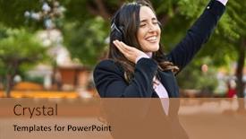  Presentation with listening woman - 