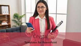  Presentation with psychology - Slides enhanced with young-hispanic-woman-psychologist-using background and a red colored foreground