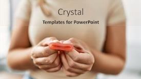  Presentation with confident young hispanic woman - Slide deck enhanced with young-hispanic-woman-smiling-confident background and a soft green colored foreground