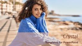  Presentation with confident young hispanic woman - Theme featuring young-hispanic-woman-smiling-confident background and a lemonade colored foreground