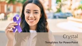  Presentation with hispanic - Amazing theme having young-hispanic-woman-smiling-happy backdrop and a soft green colored foreground