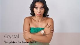  Presentation with woman sad - 