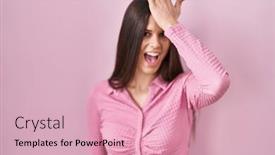  Presentation with memory - Slide set enhanced with young-hispanic-woman-standing-over background and a lemonade colored foreground