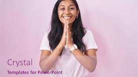  Presentation with forgiveness - Theme having young-hispanic-woman-standing-over background and a lemonade colored foreground