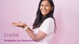  Presentation with woman hands open - 