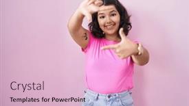  Presentation with frame pink - 