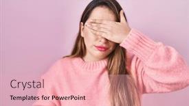  Presentation with sad woman - 