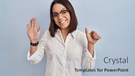  Presentation with confident young hispanic woman - 