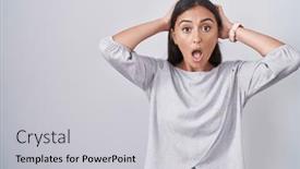  Presentation with woman hands open - 