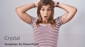  Presentation with woman hands open - 