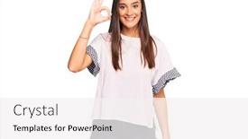  Presentation with hispanic - Amazing PPT layouts having young-hispanic-woman-wearing-casual backdrop and a white colored foreground