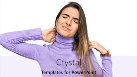  Presentation with injury - Colorful slides enhanced with young-hispanic-woman-wearing-casual backdrop and a light blue colored foreground