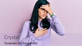  Presentation with fever - PPT layouts featuring young-hispanic-woman-wearing-casual background and a light blue colored foreground