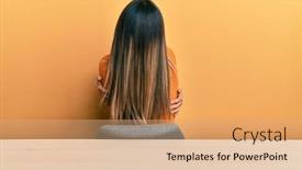  Presentation with self love - Presentation featuring young-hispanic-woman-wearing-casual background and a coral colored foreground