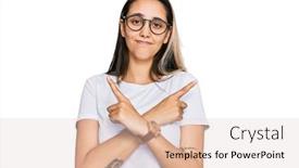  Presentation with arabian woman wearing hijab muslim - Theme with young-hispanic-woman-wearing-casual background and a lemonade colored foreground