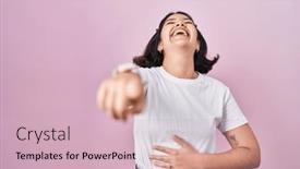  Presentation with shame - Slide deck enhanced with young-hispanic-woman-wearing-casual background and a soft green colored foreground